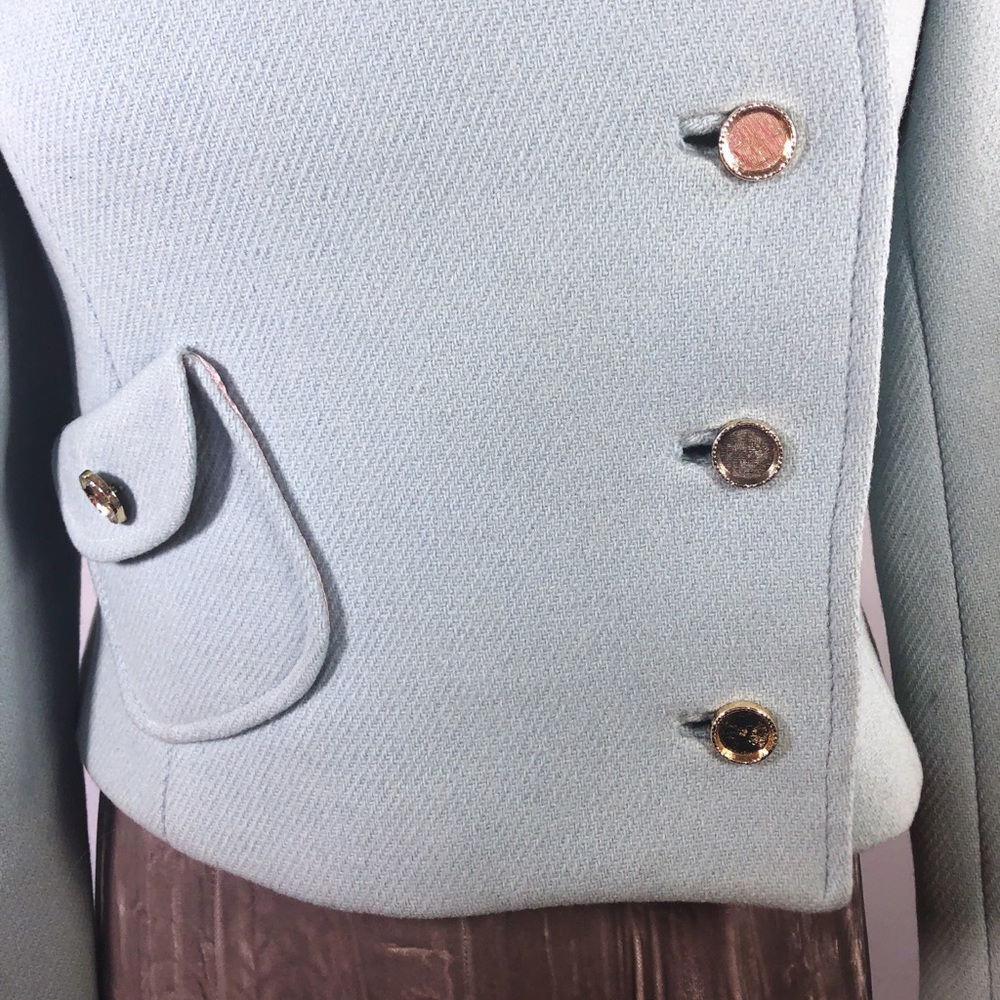 Sold ⭐️ Vintage 60s Blue Peacoat Kennedy - Picture 4 of 7